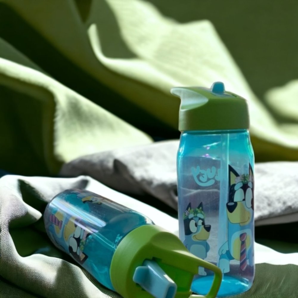 Licensed Bluey Characters Blue Sip Bottles, 16 oz.